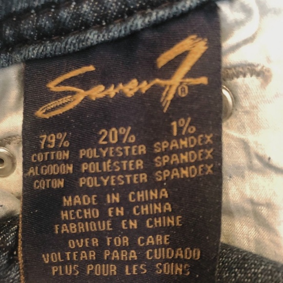 Seven7 Women’s Dark Wash Stretch Mid Rise Boot Cut Jeans Sz 13/31 NWT - Picture 11 of 16